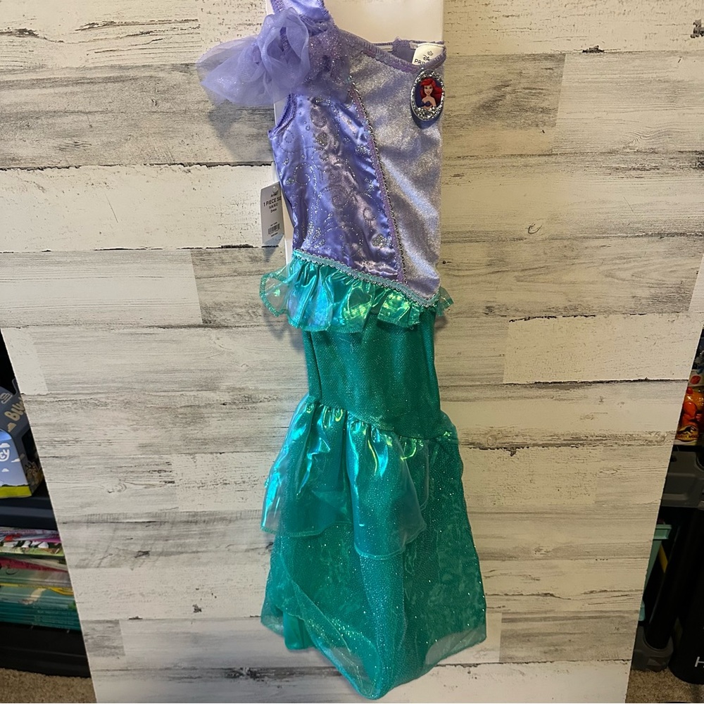 The Little Mermaid Ariel Girls Costume Dress Size S (6/6x) NEW